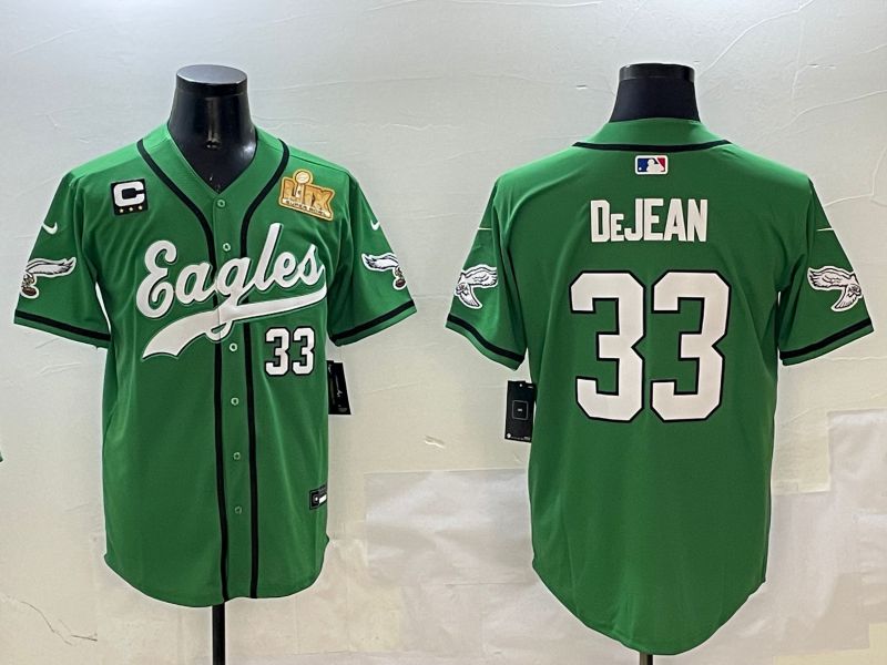 Men Philadelphia Eagles #33 Dejean Green three generations Jointly Name 2025 Nike Limited NFL Jersey style 3->philadelphia eagles->NFL Jersey